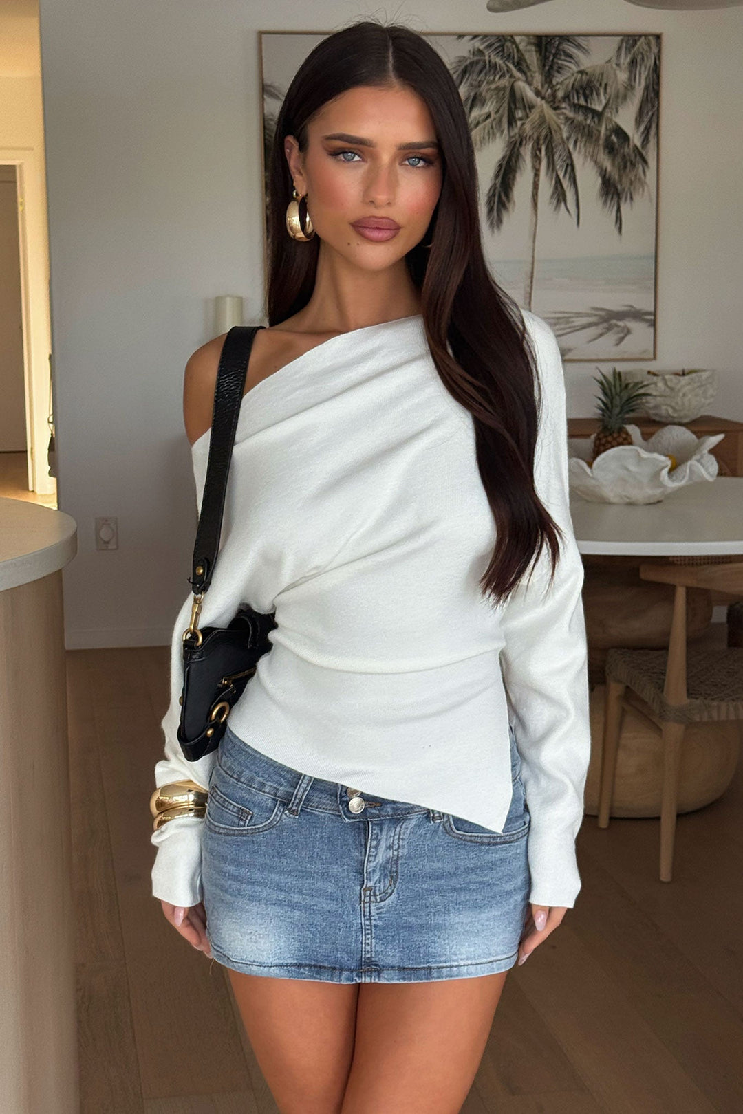 Vanessa Long Sleeve Top - White