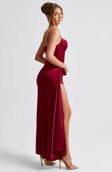 Winona Maxi Dress - Burgundy